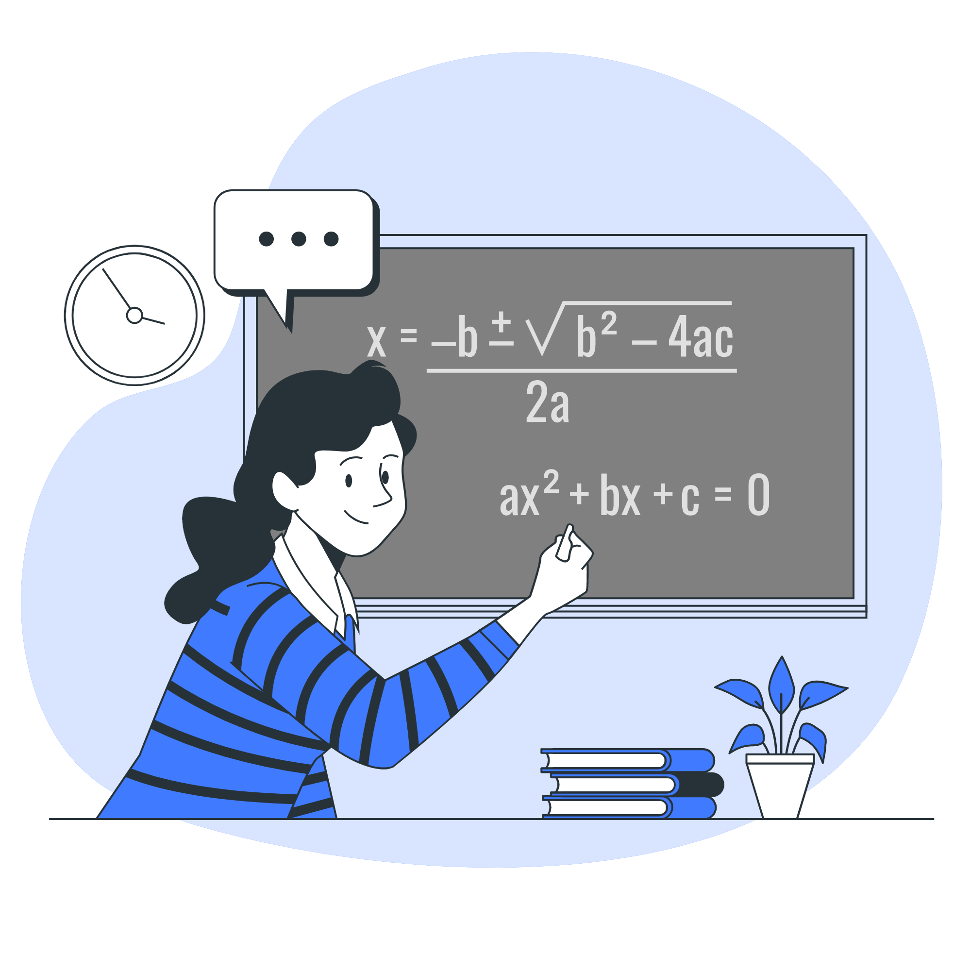 professora no quadro